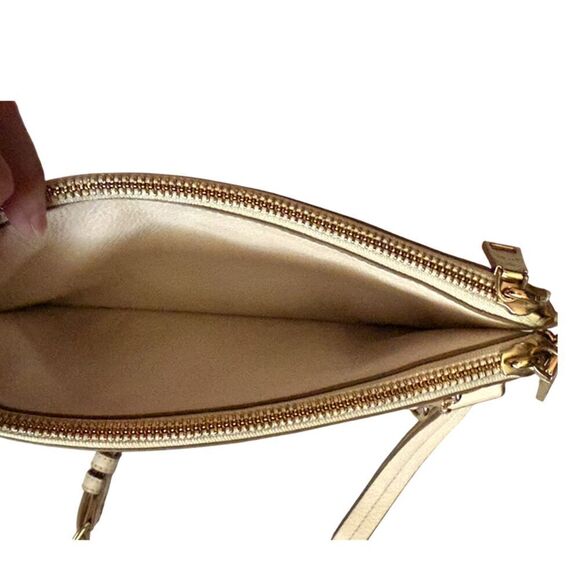 Coach Ivory Pebble Grain Leather Small Crossbody Clutch - Picture 11 of 15